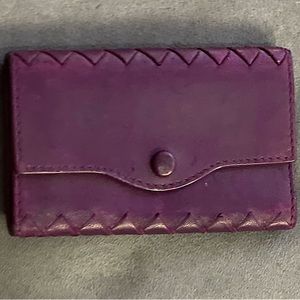 Bottega Veneta Purple Key Holder Wallet